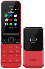 Nokia 2720 Flip, 4 GB, Dual SIM, Red kaina ir informacija | Mobilieji telefonai | pigu.lt