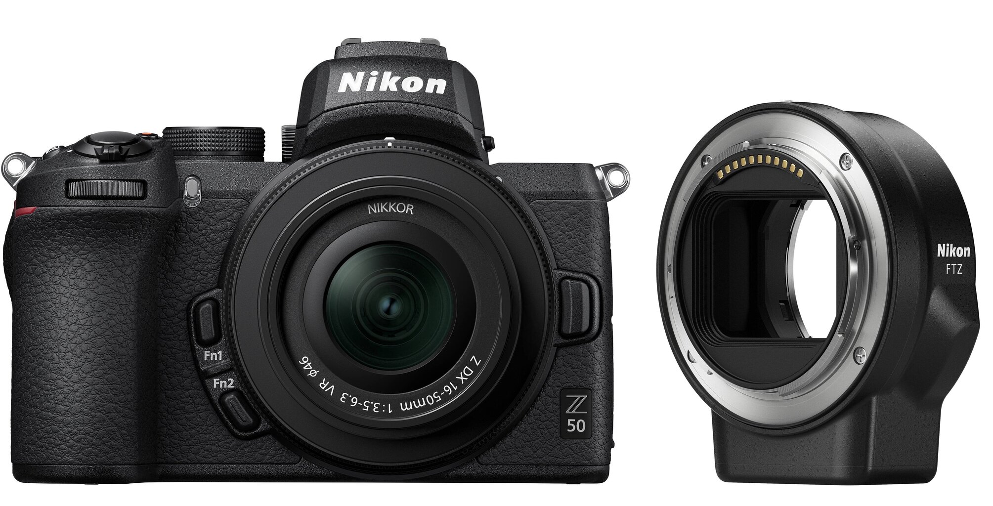 Nikon Z50 + NIKKOR Z DX 16-50mm f/3.5-6.3 VR + FTZ jungties adapteris kaina ir informacija | Skaitmeniniai fotoaparatai | pigu.lt