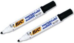 Маркер для белой доски Bic Velleda, 1.9 мм, черный цена и информация | Канцелярские товары | pigu.lt