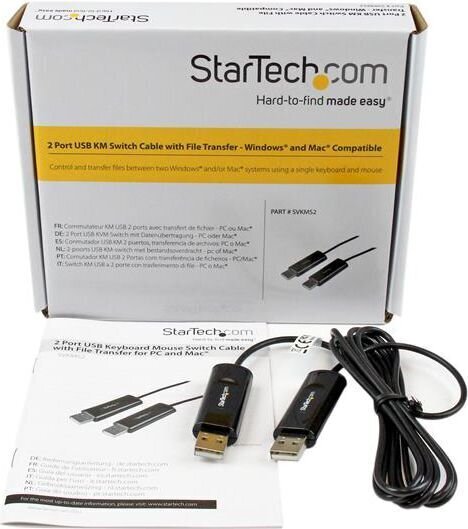 StarTech SVKMS2, 2xUSB kaina ir informacija | Kabeliai ir laidai | pigu.lt