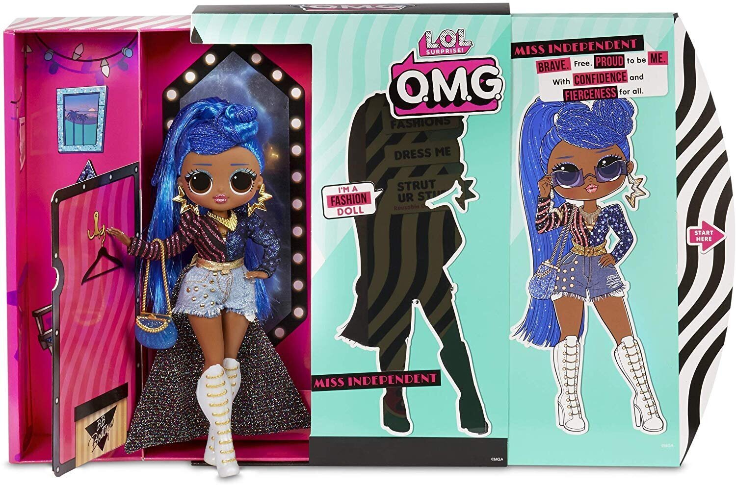 Lėlė L.O.L. Surprise! O.M.G. Miss Independent Fashion Doll цена и информация | Žaislai mergaitėms | pigu.lt