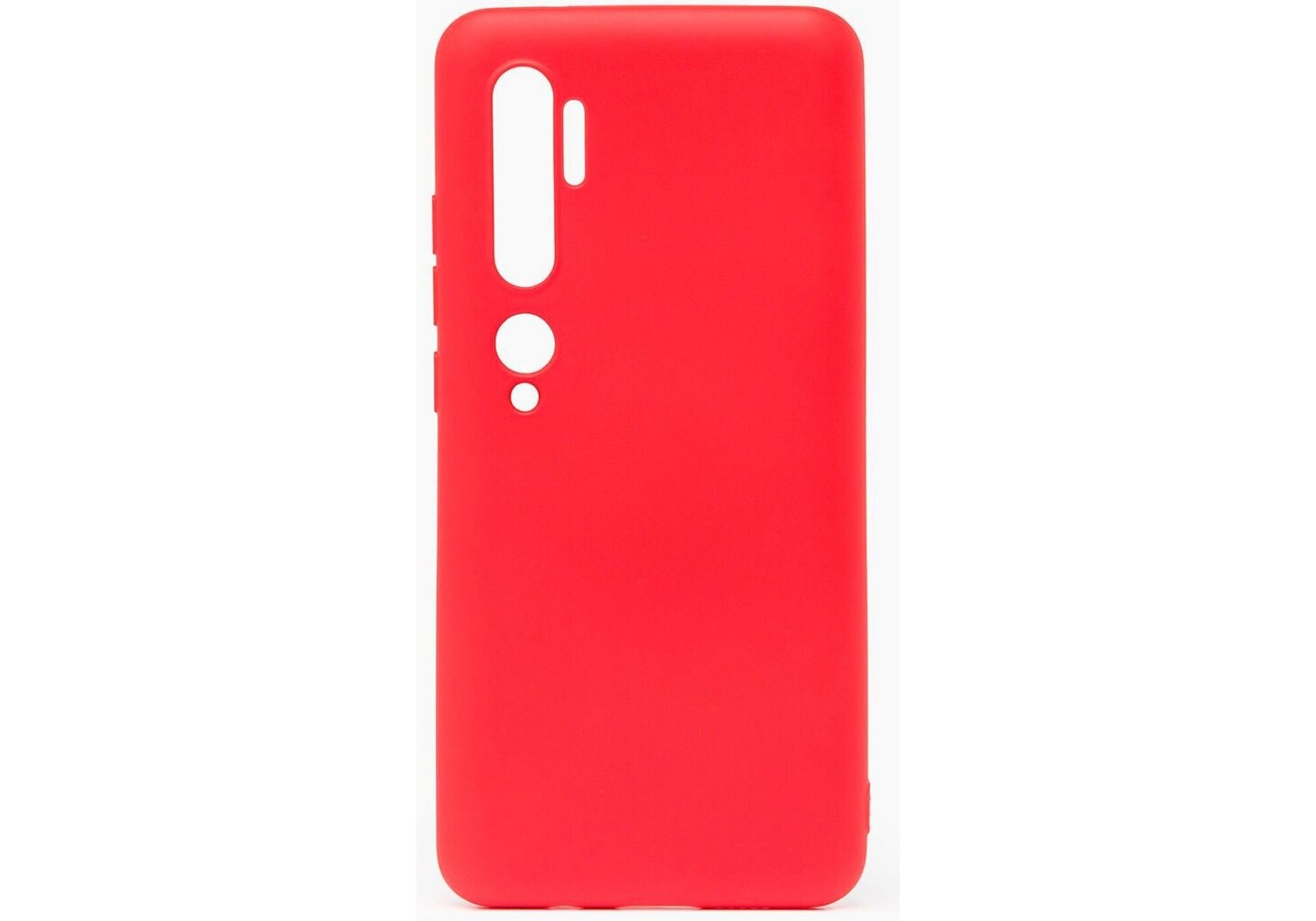 Evelatus Soft Silicone Case, skirtas Xiaomi Mi Note 10, raudonas kaina ir informacija | Telefono dėklai | pigu.lt