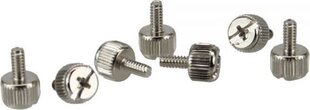 InLine Śrubki 12mm do obudowy  srebrne 6 szt. (77770A) цена и информация | Аксессуары для корпусов | pigu.lt