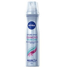 Plaukų lakas Nivea Styling Spray Diamond Volume, 250 ml kaina ir informacija | Plaukų formavimo priemonės | pigu.lt