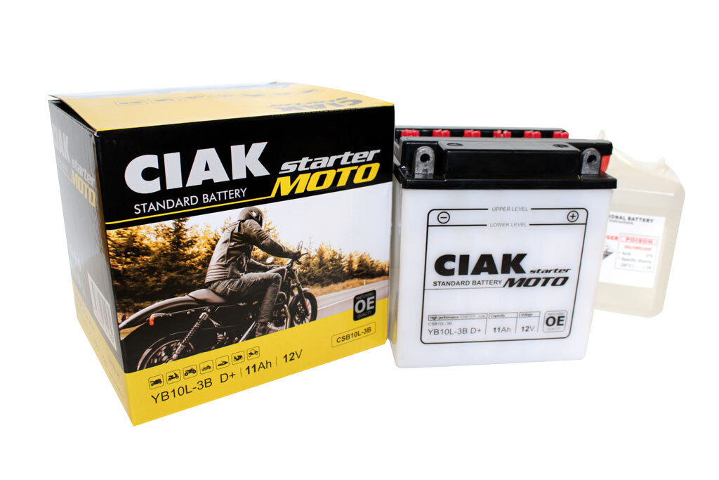 Akumuliatorius CIAK YB10L-3B 11Ah 12V kaina ir informacija | Moto akumuliatoriai | pigu.lt