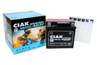 Аккумулятор CIAK YTX5L-BS 4Ач 12В цена и информация | Мото аккумуляторы | pigu.lt