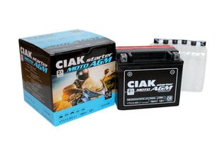 Аккумулятор CIAK YTX12-BS 10Ач 12В цена и информация | Мото аккумуляторы | pigu.lt