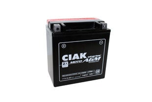 Аккумулятор CIAK YTX16-BS 14Ач 12В цена и информация | Мото аккумуляторы | pigu.lt
