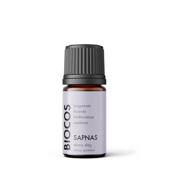 SAPNAS 100% natūralių eterinių aliejų aromaterapinis mišinys BIOCOS, 5 ml kaina ir informacija | Eteriniai, kosmetiniai aliejai, hidrolatai | pigu.lt