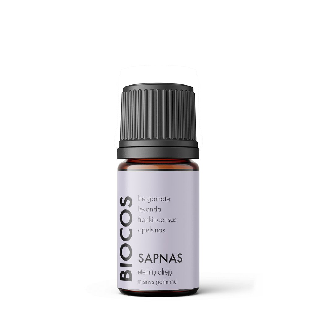 SAPNAS 100% natūralių eterinių aliejų aromaterapinis mišinys BIOCOS, 5 ml цена и информация | Eteriniai, kosmetiniai aliejai, hidrolatai | pigu.lt