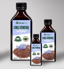 Linų sėmenų aliejus, 250 ml kaina ir informacija | Aliejus, actas | pigu.lt