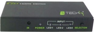 HDMI jungiklis Techly, 3 prievadų, 3x1 4K*30Hz, Full HD 1080p, 3D, valdomas pultu kaina ir informacija | Techly Kompiuterinė technika | pigu.lt