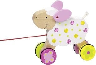 Деревянная игрушка на колёсиках Goki Овечка цена и информация | Игрушки для малышей | pigu.lt