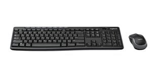 Belaidė klaviatūra Logitech MK270 (CZ) Combo, juoda kaina ir informacija | Klaviatūros | pigu.lt