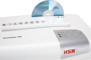HSM shredstar X5 P4 4, белый цена и информация | Шредеры | pigu.lt