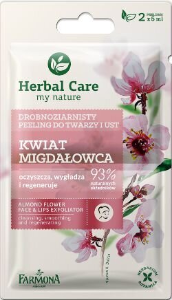 Smulkiagrūdis šveitiklis Migdolų žiedas Farmona Herbal Care, 5ml x 2 kaina ir informacija | Veido prausikliai, valikliai | pigu.lt