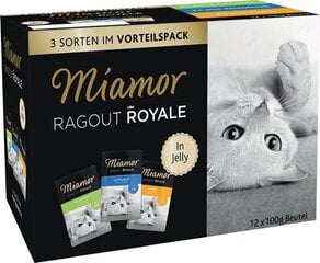 Miamor Ragout Royale su triušiena, vištiena, tunu, 12x100g kaina ir informacija | Konservai katėms | pigu.lt