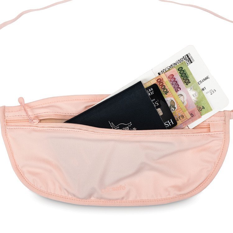 Juosmens krepšys Anti -Theft Pacsafe CoverSafe S100, rožinis kaina ir informacija | Kuprinės ir krepšiai | pigu.lt