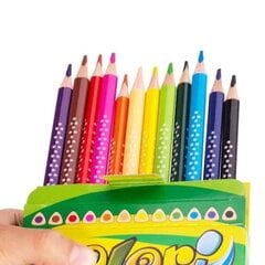 Цветные карандаши, 12 цветов, треугольные, с точилкой, Kolori, Penmate цена и информация | Kanceliarinės prekės | pigu.lt