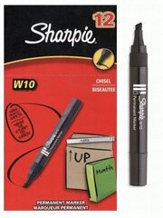 Žymekliai Sharpie W10, juodi, 12 vnt. kaina ir informacija | Kanceliarinės prekės | pigu.lt