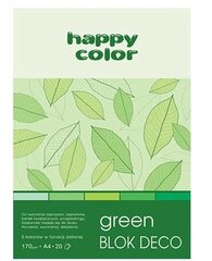 Kartonas Happy Color A4, žalias, 20 lapų kaina ir informacija | Sąsiuviniai ir popieriaus prekės | pigu.lt