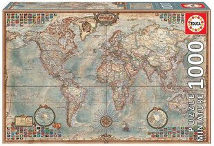 Dėlionė Politinis pasaulio žemėlapis, 1000 detalių kaina ir informacija | Dėlionės (puzzle) | pigu.lt
