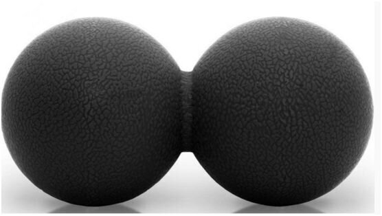Dvigubas masažo kamuoliukas 12 cm цена и информация | Masažo reikmenys | pigu.lt
