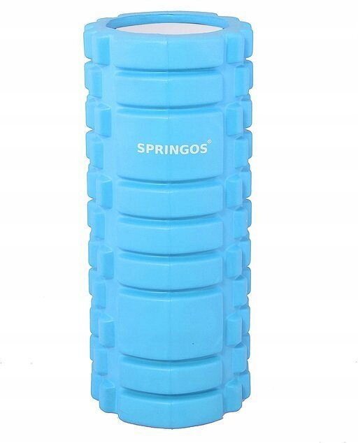 Masažinis cilindras FR0014 33 cm, mėlynas kaina ir informacija | Masažo reikmenys | pigu.lt