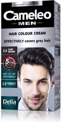 Краска для волос для мужчин Delia Cameleon Men, темно-коричневая, 30 мл цена и информация | Краска для волос | pigu.lt