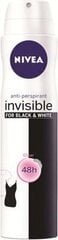 Purškiamas dezodorantas moterims Nivea Invisible Clear, 250ml kaina ir informacija | Dezodorantai | pigu.lt