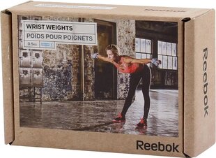 Утяжелители на руки Reebok, 2 x 0,5 кг цена и информация | Гантели, гири, штанги | pigu.lt