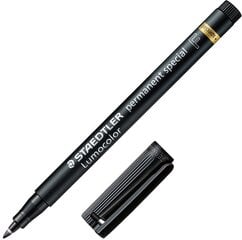 Permamentinis rašiklis Staedtler Lumocolor, juodas kaina ir informacija | Rašymo priemonės | pigu.lt