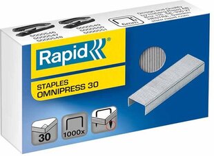 Скобки Rapid Omnipress 30 (5000559) цена и информация | Kanceliarinės prekės | pigu.lt