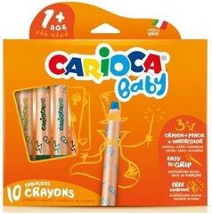 Kreidelės Carioca 3in1 Baby Jumbo, 10 vnt. kaina ir informacija | Piešimo, tapybos, lipdymo reikmenys | pigu.lt