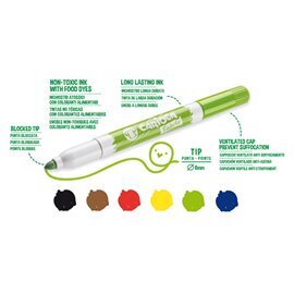Flomasteriai 6 spalvų piešimui ant audinių Carioca, 1vnt. цена и информация | Piešimo, tapybos, lipdymo reikmenys | pigu.lt