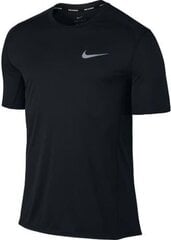 Marškinėliai vyrams Nike Dry Miler Top M 833591010, juodi цена и информация | Футболка мужская | pigu.lt