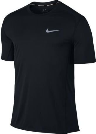 Marškinėliai vyrams Nike Dry Miler Top M 833591010, juodi цена и информация | Vyriški marškinėliai | pigu.lt