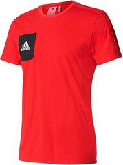 Мужская футболка Adidas Tiro 17 Tee BQ2658, красная цена и информация | Футболка мужская | pigu.lt