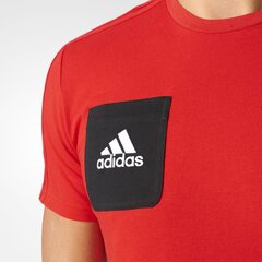 Marškinėliai vyrams Adidas Tiro 17 Tee BQ2658, raudoni kaina ir informacija | Vyriški marškinėliai | pigu.lt