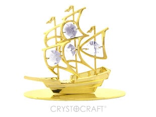 Suvenyras Laivas su Swarovski kristalais kaina ir informacija | Interjero detalės | pigu.lt