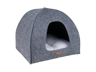 Amiplay guolis-būda Igloo Grey, 38x38x38 cm kaina ir informacija | Guoliai, pagalvėlės | pigu.lt