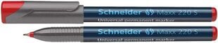 Žymeklis permanentinis Schneider Ohp 220S, 0,4mm, raudona spalva цена и информация | Письменные принадлежности | pigu.lt