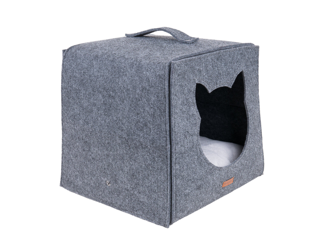 Amiplay guolis-būda Cube Quick Grey, 38x38x36 cm kaina ir informacija | Guoliai, pagalvėlės | pigu.lt