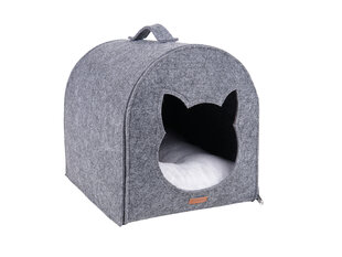 Amiplay guolis-būda Hygge House Quick Grey, 33x42x36 cm kaina ir informacija | Guoliai, pagalvėlės | pigu.lt