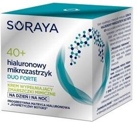 Дневной и ночной крем Soraya Hyaluronic Duo Forte 40+, 50 мл цена и информация | Кремы для лица | pigu.lt