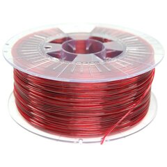 "spectrum 3d filament, premium pet-g, 1,75 мм, 1000 г, 80050, прозрачный красный цена и информация | Смарттехника и аксессуары | pigu.lt