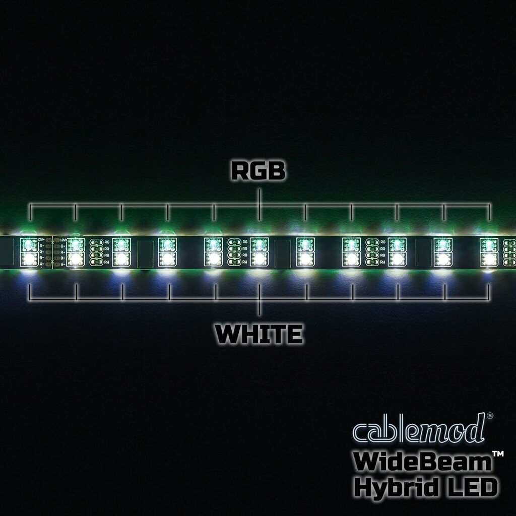 CableMod CM-LED-60-D60RGBW-RK kaina ir informacija | Korpusų priedai | pigu.lt