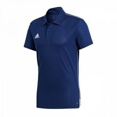 Marškinėliai vyrams Adidas Core 18 Polo CV3589, mėlyni kaina ir informacija | Vyriški marškinėliai | pigu.lt