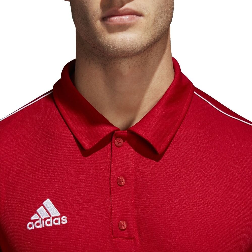Marškinėliai vyrams Adidas Core 18 Polo CV3591, raudoni kaina ir informacija | Vyriški marškinėliai | pigu.lt