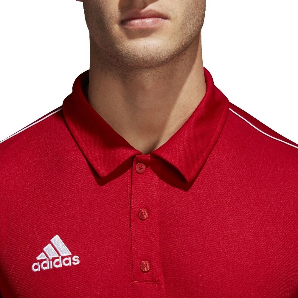 Marškinėliai vyrams Adidas Core 18 Polo CV3591, raudoni цена и информация | Vyriški marškinėliai | pigu.lt